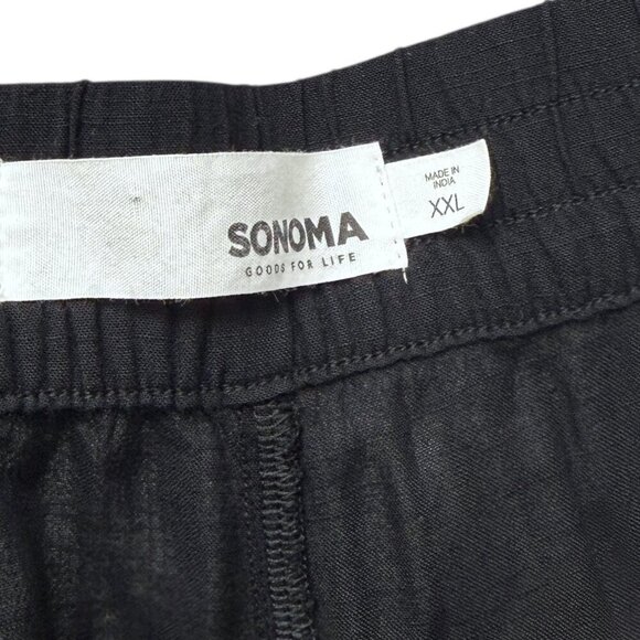 SONOMA Shorts Size XXL Womens Rayon Elastic Waist Black Pull On NWT - Picture 4 of 6